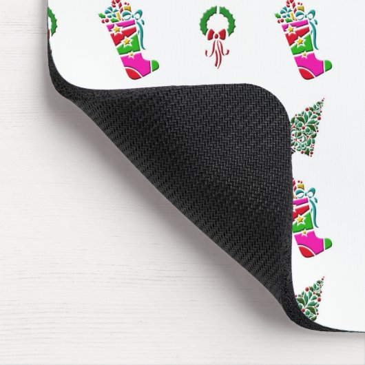 Niedliches Weihnachtsmuster Mousepad (Ecke)