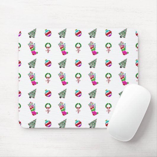 Niedliches Weihnachtsmuster Mousepad (Mit Mouse)