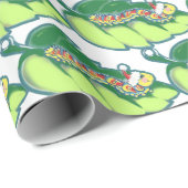 Niedliches Weihnachtsmuster Raupe Maßgeschneiderte Geschenkpapier (Rolleneckpunkt)