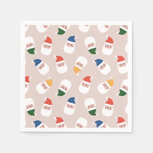 Niedliches Weihnachtsmuster Serviette (Vorderseite)