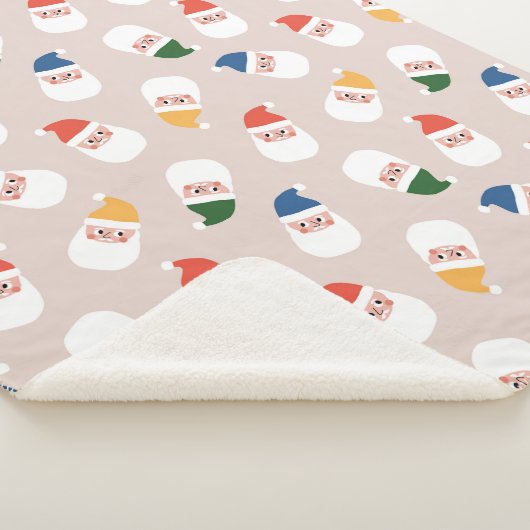 Niedliches Weihnachtsmuster Sherpadecke (3/4)