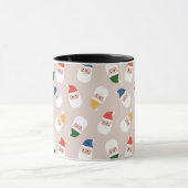 Niedliches Weihnachtsmuster Tasse (Zentrum)