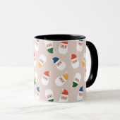 Niedliches Weihnachtsmuster Tasse (VorderseiteRechts)
