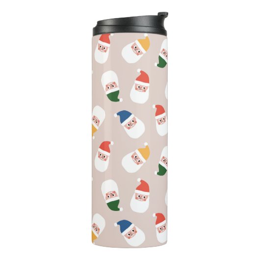 Niedliches Weihnachtsmuster Thermosbecher (Nach links gedreht)