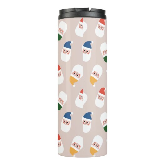 Niedliches Weihnachtsmuster Thermosbecher (Rückseite)