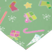 niedliches Weihnachtsmuster Tischdecke (Schrägansicht)