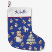 Niedliches Weihnachtsmuster Weihnachten Strumpf Kleiner Weihnachtsstrumpf (Vorderseite)