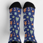 Niedliches Weihnachtsmuster Weihnachten Weihnachte Socken (Oben)