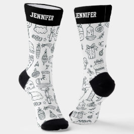 Niedliches Weihnachtsmuster Weihnachten Weihnachts Socken