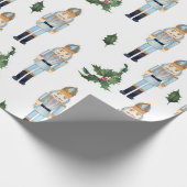 Niedliches WeihnachtsNutcracker-Muster Geschenkpapier (Ecke)