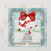 NIEDLICHES WeihnachtsParty Holida Einladung (Vorne/Hinten)