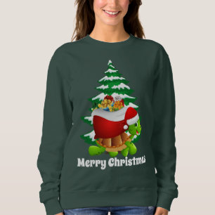 Niedliches Weihnachtspulli Sweatshirt