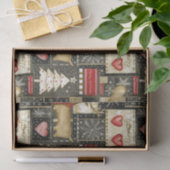 Niedliches Weihnachtsrentiermuster Seidenpapier (Geschenk)