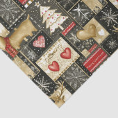 Niedliches Weihnachtsrentiermuster Seidenpapier (Detail)