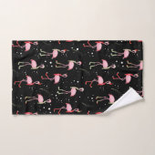 Niedliches Weihnachtsrosa Flamingo-Muster Handtuch (Handtuch)