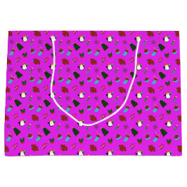 Niedliches Weihnachtsrosa Große Geschenktüte