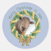 Niedliches Weihnachtsschaf-Foto
