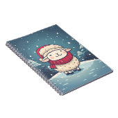Niedliches Weihnachtsschaf Notizblock (Rechte Seite)