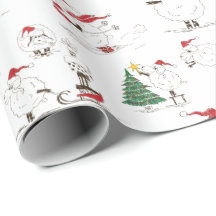 Niedliches Weihnachtsschaf-Wrapping Paper