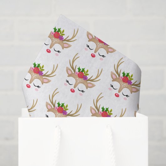 Niedliches Weihnachtsschauspiel Seidenpapier (Geschenktüte)