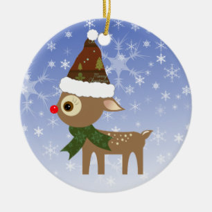 Niedliches Weihnachtsschmuck Rentier