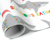 Niedliches Weihnachtsschnabelpapier Geschenkpapier (Rolleneckpunkt)