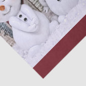 Niedliches Weihnachtsschneedeckerpapier Seidenpapier (Detail)