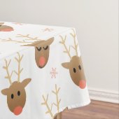 Niedliches Weihnachtsschneeflocken-Muster Tischdecke (Beispiel)