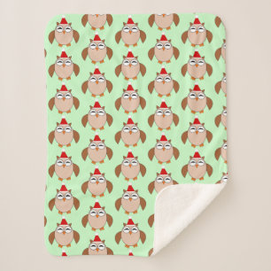 Niedliches Weihnachtsschrei Sherpadecke
