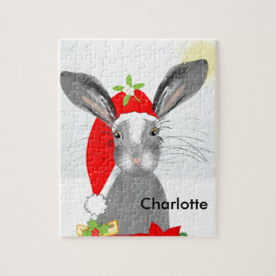 Niedliches Weihnachtssommer Bunny Rabbit Puzzle