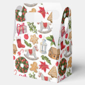 Niedliches Weihnachtsthema Geschenkschachtel (Geöffnet)