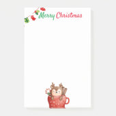 Niedliches Weihnachtsthema Post-it Klebezettel (Vorderseite)