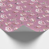 Niedliches Weihnachtswackelpapier für Kinder Geschenkpapier (Ecke)