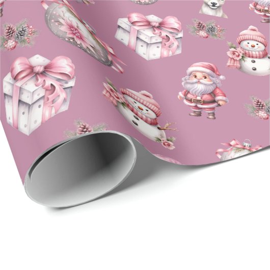 Niedliches Weihnachtswackelpapier für Kinder Geschenkpapier (Rolleneckpunkt)