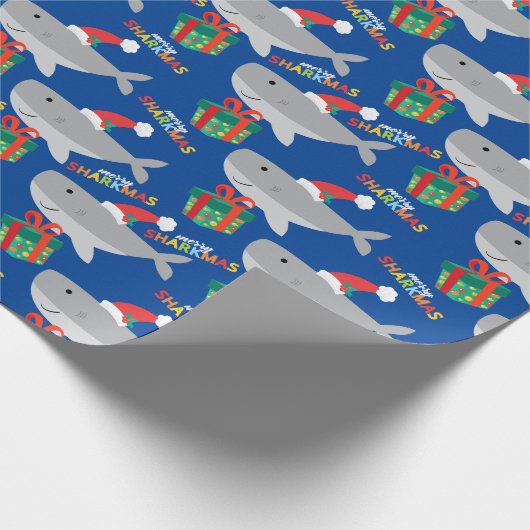 Niedliches Weihnachtswackelpapier Geschenkpapier (Ecke)