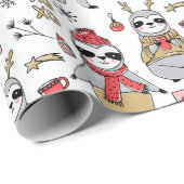 Niedliches Weihnachtswackelpapier Geschenkpapier (Rolleneckpunkt)