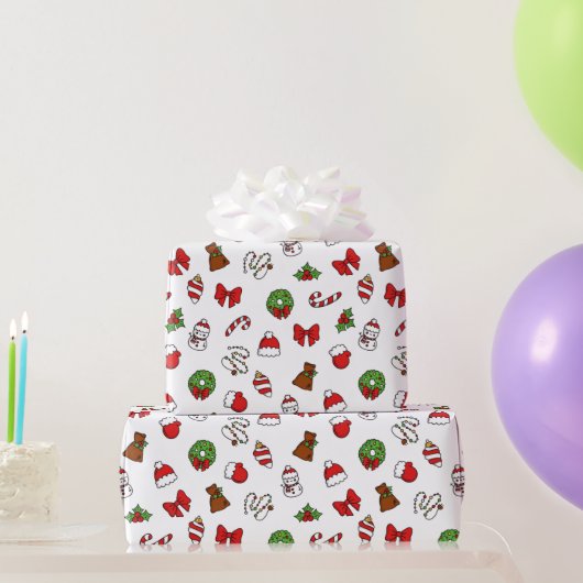 Niedliches Weihnachtswackelpapier Geschenkpapier (Partygeschenke)