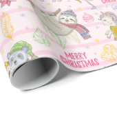 Niedliches Weihnachtswackelpapier Geschenkpapier (Rolleneckpunkt)