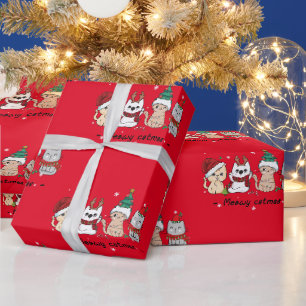 Niedliches Weihnachtswackelpapier Geschenkpapier