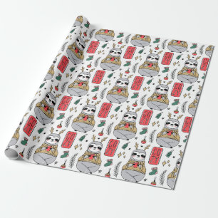 Niedliches Weihnachtswackelpapier Geschenkpapier