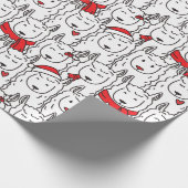 Niedliches Weihnachtswackelpapier Geschenkpapier (Ecke)
