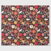 Niedliches Weihnachtswackelpapier Geschenkpapier (Flach)