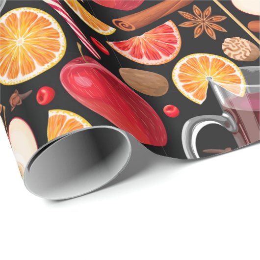 Niedliches Weihnachtswackelpapier Geschenkpapier (Rolleneckpunkt)