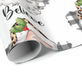 Niedliches Weihnachtswaschpapier Geschenkpapier (Rolleneckpunkt)