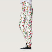 Niedliches Weihnachtswasser Candy Cane Muster  Leggings (Links)