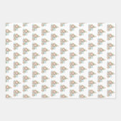 Niedliches Weihnachtswrackpapier Geschenkpapier Set (Vorderseite 2)