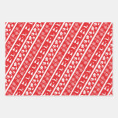 niedliches Weihnachtswrapping Paper Flat Sheet Set Geschenkpapier Set (Vorderseite 2)
