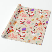 Niedliches Weihnachtswrapping-Papier Geschenkpapier