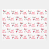Niedliches Weihnachtszwergpapier Geschenkpapier Set (Vorderseite)