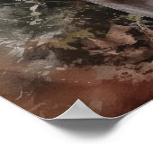 Niedliches Weimaraner Hunde Art Print Poster (Ecke)